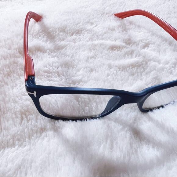 Owen Blue with Orange Wood Reader Glasses - Picture 7 of 11